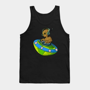 Space Music Dj Alien Tank Top